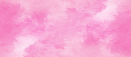 pink background with watercolor.hand painted vector illustration.gradient pink texture background.Soft pink grunge background frame.soft polished high detailed hand painted pink watercolor background.