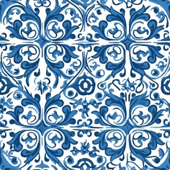 Portuguese Blue Tile Pattern | generative AI