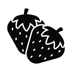 Take a look at this beautifully designed icon of strawberry, modern design style