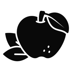A customizable icon of Red apple, ready to use vector