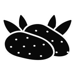 Snow lotus fruit vector design, organic and healthy food