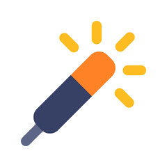 sparkler flat icon