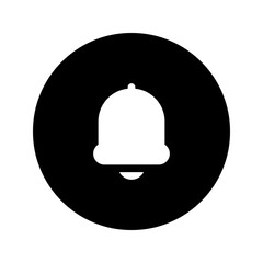 bell glyph circular icon