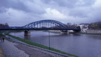 Papier Peint photo Lavable Cracovie Bridges in Krakow Poland autumn 