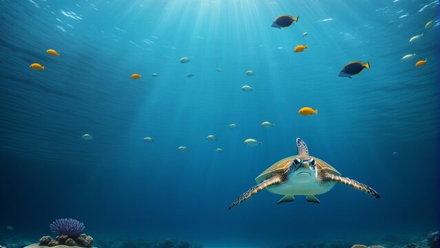 Underwater sea background