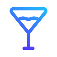 cocktail gradient icon