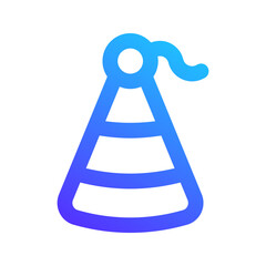 party hat gradient icon