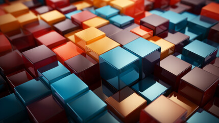 Colorful squares background.