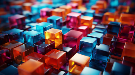 Colorful squares background.