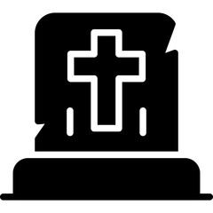 Obraz premium Gravestone Icon
