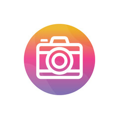 Photography logo. Camera logo vector design on a white background. 