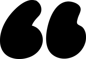 Left Double Quotation Mark alphabet letter handwritten font