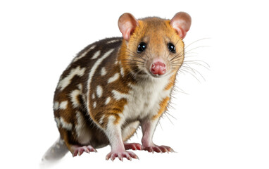 Quoll Agile Carnivore Isolated on a Transparent Background PNG.