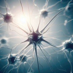 abstract fractal  neuron brain background