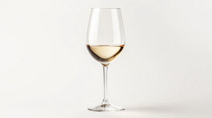 Elegant white wine glass