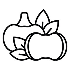 An amazing icon of chinese water chestnut in trendy design style, isolated on white background