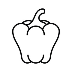 Visually appealing amazing icon of bell pepper, vector of capsicums