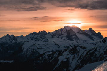 Sunset mountains 