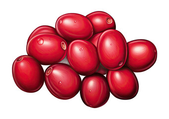 Bountiful Berries: Nature's Colorful Delights on a Transparent Background
