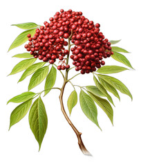 Bountiful Berries: Nature's Colorful Delights on a Transparent Background