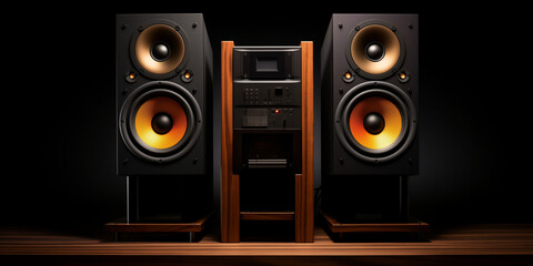 photography of high-end sound system