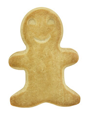 Weihnachtskeks aus Mürbeteig  und Hintergrund transparent PNG cut out