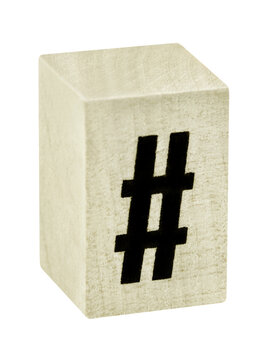 Symbol Hashtag und W&uuml;rfel Hintergrund transparent PNG cut out