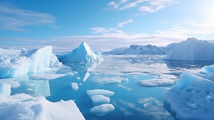 Greenland ice sheet. Climate Change. Iceberg afrom glacier in arctic nature landscape on Greenland....