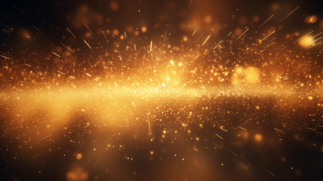 Golden dust background