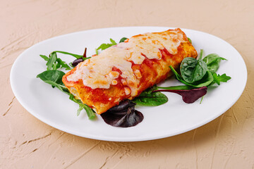 Vegetarian quesadilla with vegetables and cheese
