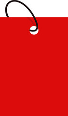 christmas red sale tag. discount label for promotion. element design for shopping website.