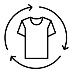 Reusable Fabric Tshirt Icon