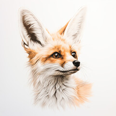 Obraz premium ilustracion de un zorro generado por ia
