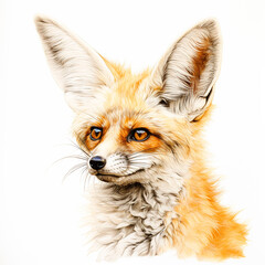 Obraz premium ilustracion de un zorro generado por ia