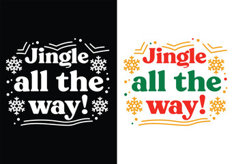 Holiday Christmas Typography SVG Design