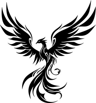 Phoenix flying tattoo