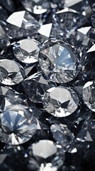 bright light shiny luxury diamonds on black background