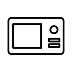 Fototapeta premium Color Tv Screen Outline Icon