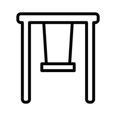 Fun Park Slide Outline Icon