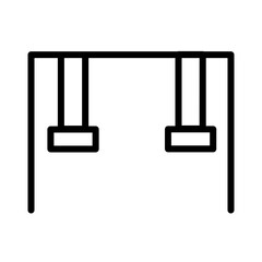 Fun Park Slide Outline Icon