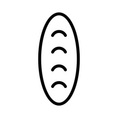 Bakery Bread Toast Outline Icon