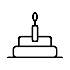 Dessert Food Cake Outline Icon