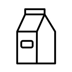 Drink Healthy Milk Box Outline Icon