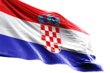 Croatia flag png on transparent background.