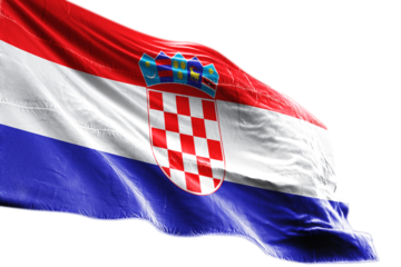 Croatia flag png on transparent background.