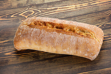Italian ciabatta bread fresh and crust