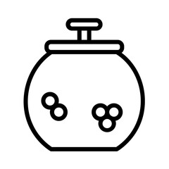 Dessert Sweets Candy Outline Icon