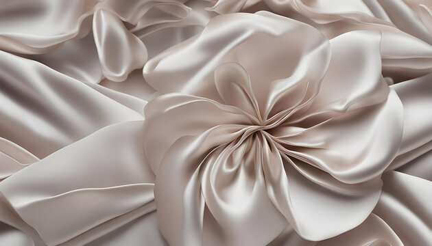 white silk fabric  flower background