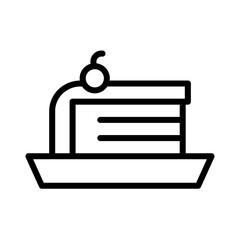 Sugar Treat Cake Outline Icon