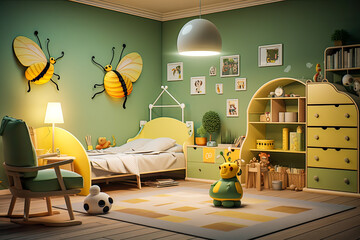 automation child room cute insects style